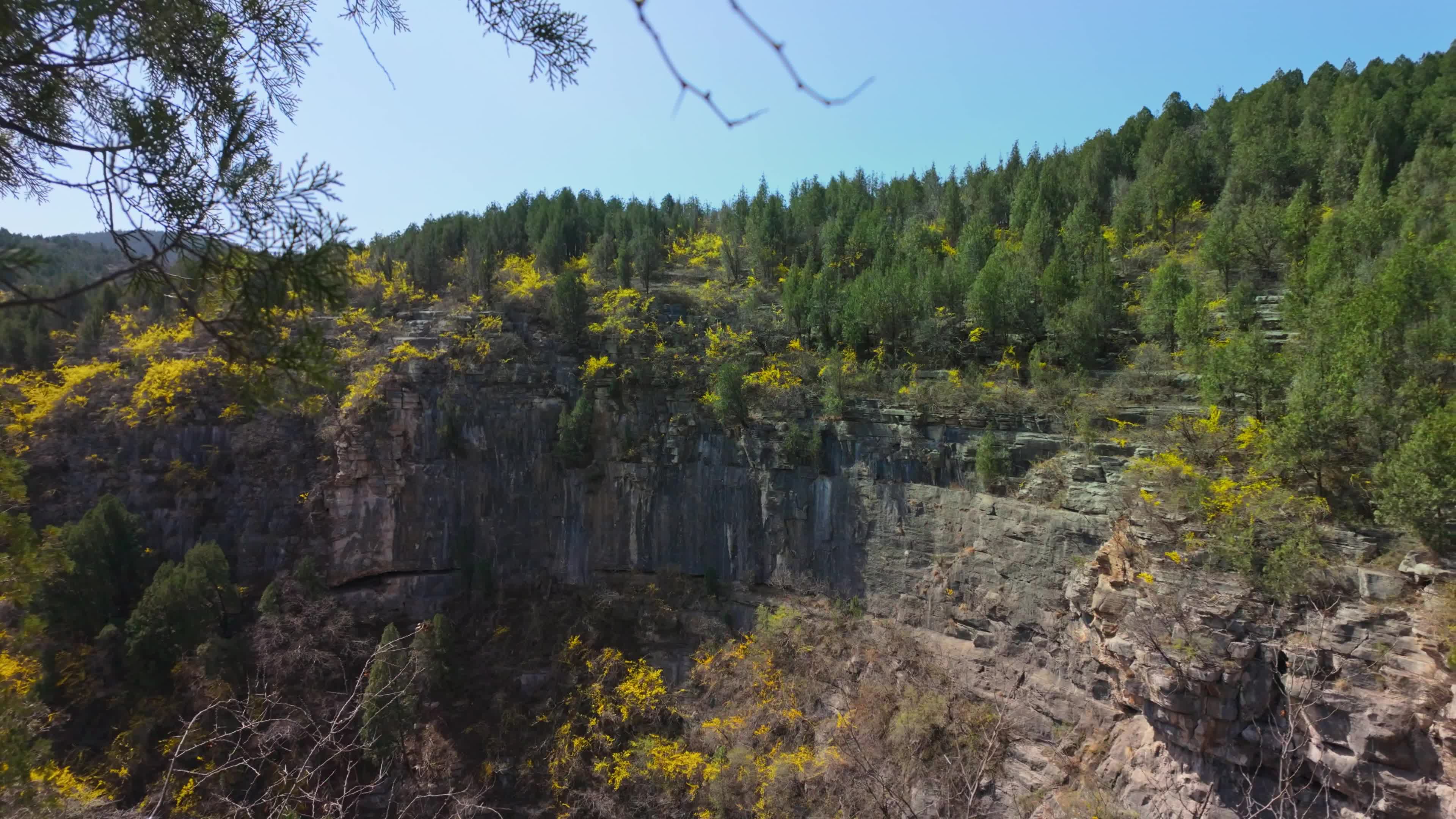 Mountains and cliffs