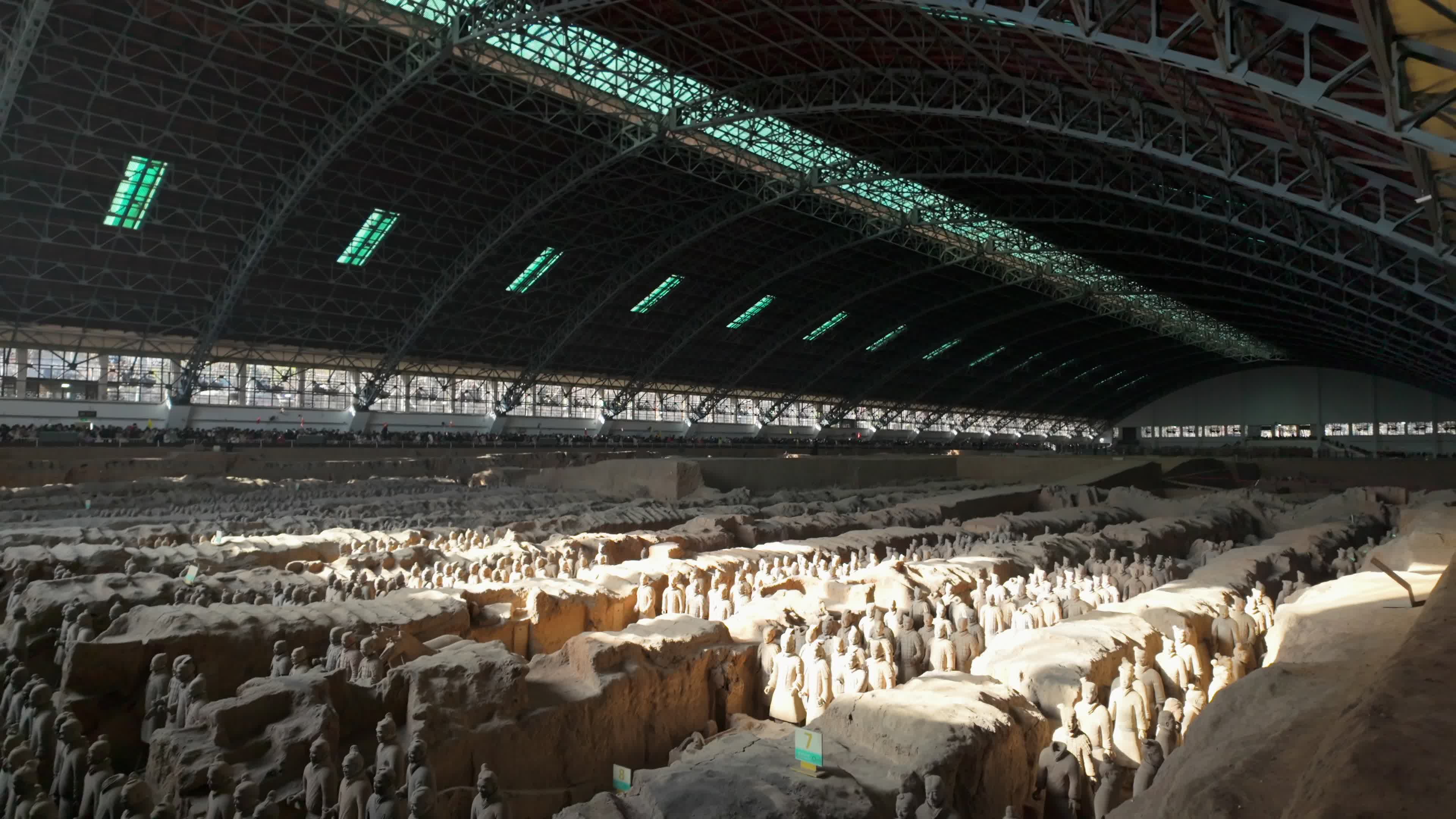 General view of the first pit of Terracotta Warriors and Horses in Xi 'an, China